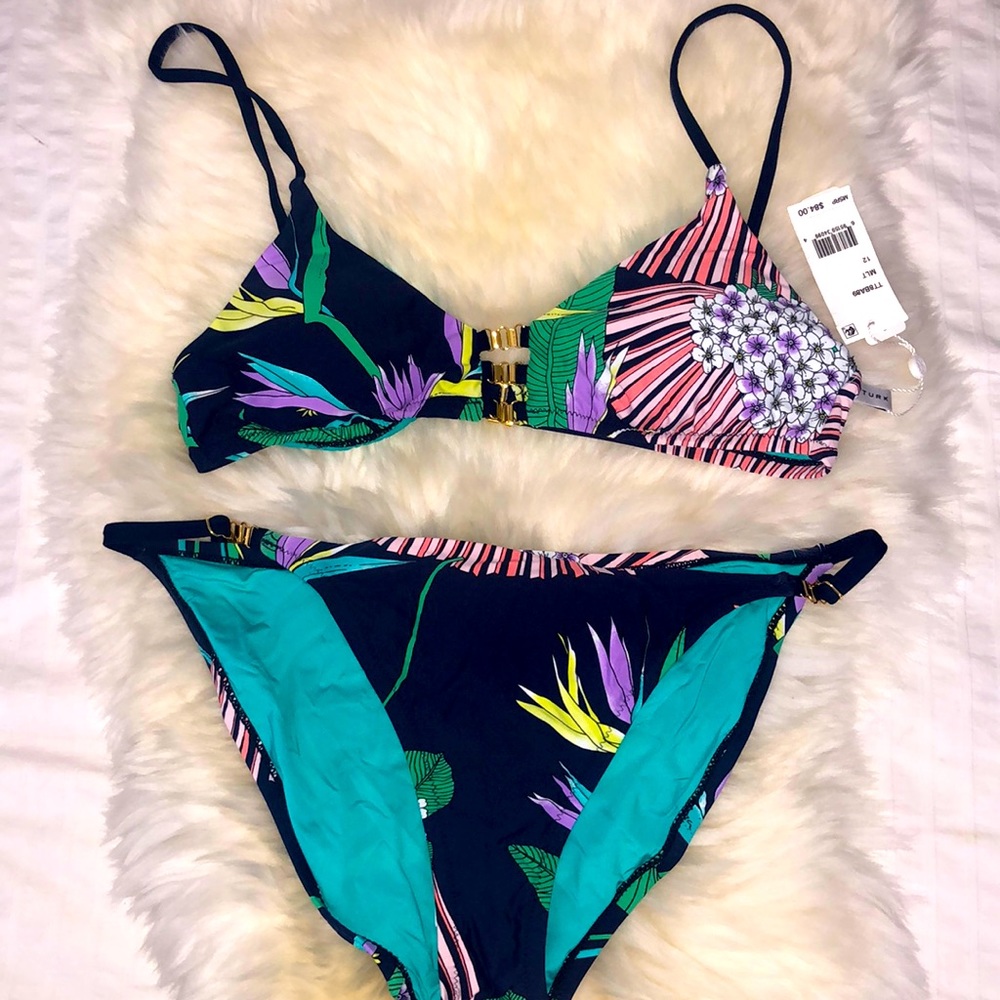 Trina Turk bikini floral print size 12